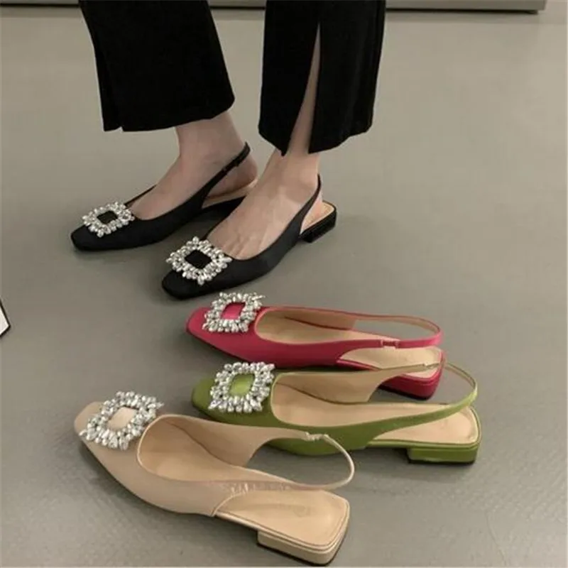 Classic Elegant Slingback Sandals Women Rhinestone Buckle Back Strap Flat Ballet New Design Shoes Brand Mule Office Mujer
Classic Elegant Slingback Sandals Women Rhinestone Buckle Back Strap Flat Ballet New Design Shoes Brand Mule Office Mujer