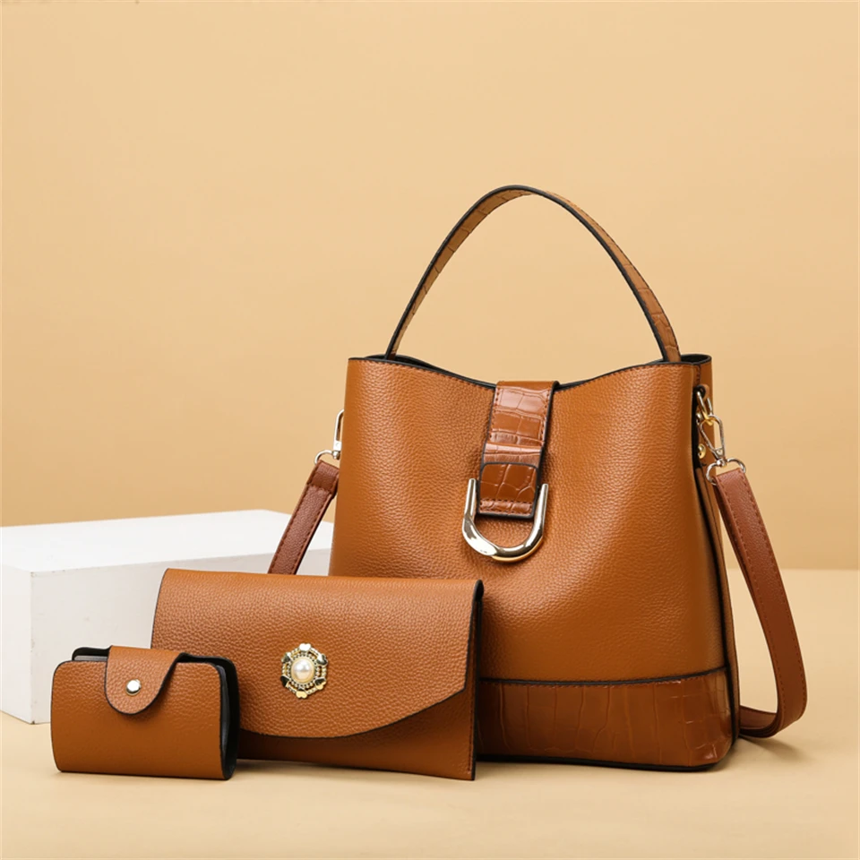 

Высококачественные кожаные сумки через плечо для женщин, вместительные кошельки и сумочки, роскошные дизайнерские женские повседневные сумки-тоуты