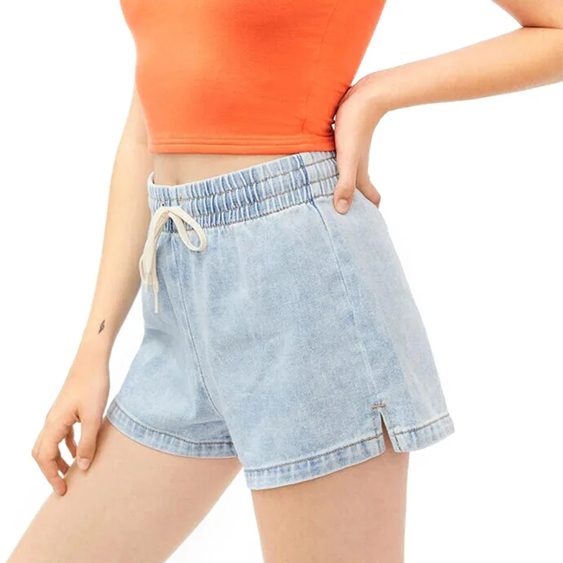 2023 Summer Blue Denim Shorts Women All Match Sashes Casual Loose Ladies Fashion Elastic Waist Jeans Female Bottom New
2023 Summer Blue Denim Shorts Women All Match Sashes Casual Loose Ladies Fashion Elastic Waist Jeans Female Bottom New