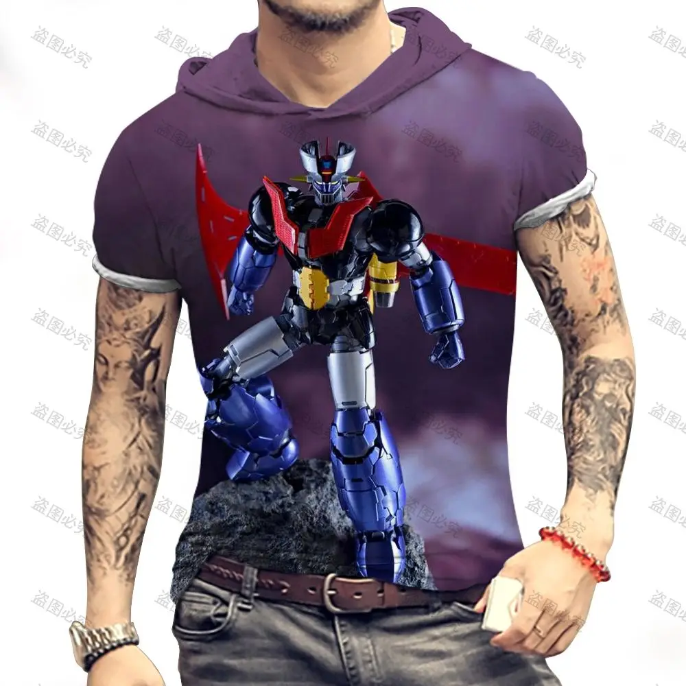 Футболка Mazinger Z мужская с капюшоном, тенниска в стиле Харадзюку, модная майка с коротким рукавом в стиле аниме, большие размеры, Y2k, 2024
Футболка Mazinger Z мужская с капюшоном, тенниска в стиле Харадзюку, модная майка с коротким рукавом в стиле аниме, большие размеры, Y2k, 2024