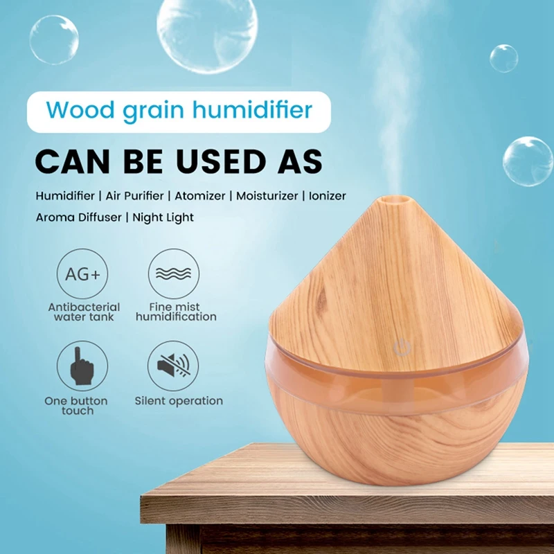 Cool Mist Humidifier 300Ml USB Air Humidifier Essential Oil 7 Color Changing Light Diffuser For Home
Cool Mist Humidifier 300Ml USB Air Humidifier Essential Oil 7 Color Changing Light Diffuser For Home