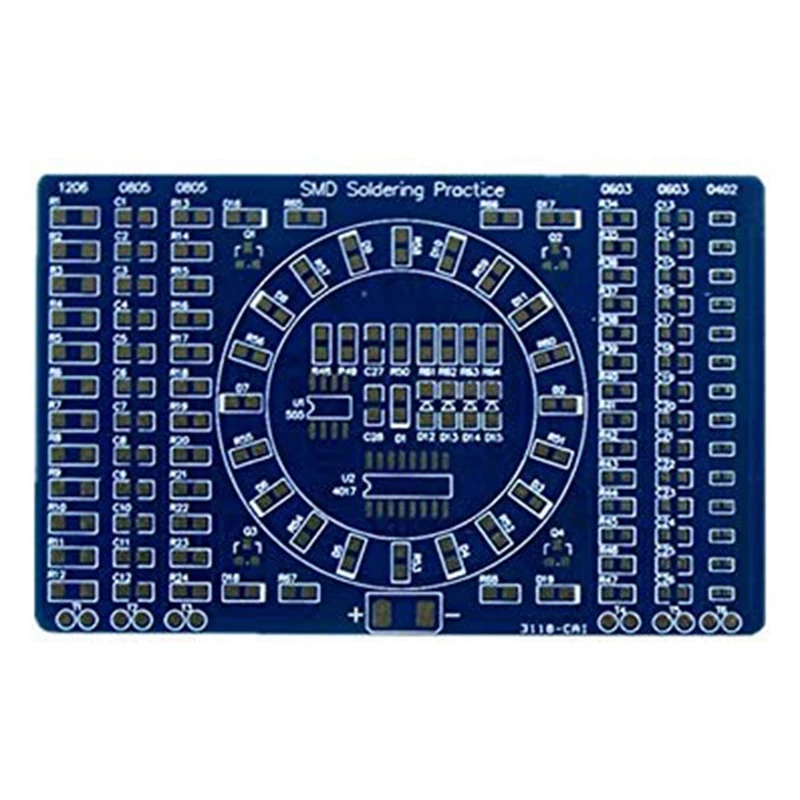 Rotating LED SMD NE555 Soldering Practice Board DIY Kit Fanny Skill Training DIY Kit Electronic PCB Board Module Suit
Rotating LED SMD NE555 Soldering Practice Board DIY Kit Fanny Skill Training DIY Kit Electronic PCB Board Module Suit