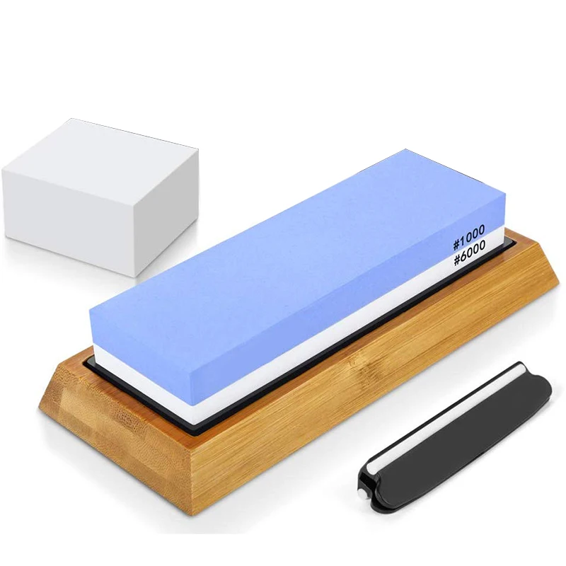 1000 6000 Grits Two Sides Professional Whetstone Knife Sharpener, Premium Water Whetstone On Non-Slip Silicone Holder & Bamboo B
1000 6000 Grits Two Sides Professional Whetstone Knife Sharpener, Premium Water Whetstone On Non-Slip Silicone Holder & Bamboo B