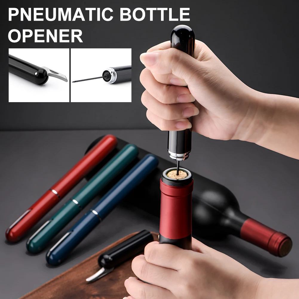 Air Pump Wine Bottle Opener Pen-Shaped Wine Pin Corkscrew Cork Remover Portable Cork Out Tool Kitchen Bar Accessories
Air Pump Wine Bottle Opener Pen-Shaped Wine Pin Corkscrew Cork Remover Portable Cork Out Tool Kitchen Bar Accessories
