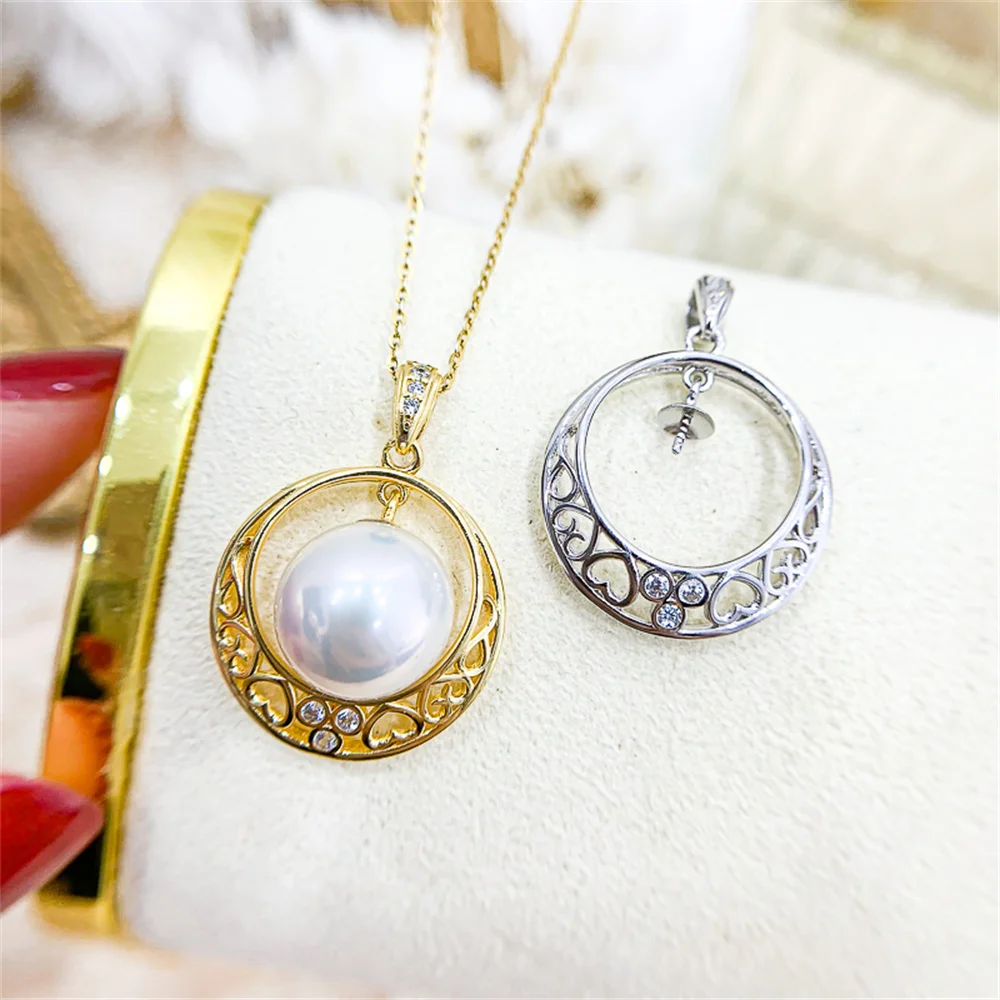 S925 Sterling Silver Pearl Pendant Mountings, Charm Findings, Pendant Settings Jewelry Parts Fittings Women Accessories
S925 Sterling Silver Pearl Pendant Mountings, Charm Findings, Pendant Settings Jewelry Parts Fittings Women Accessories
