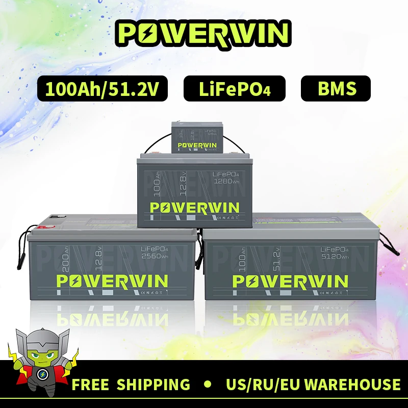 POWERWIN POWERWIN Встроенный BMS Deep Cycles BT5120 5120Wh Скутер мотоцикл eBike Солнечная перезаряжаемая прочная батарея LiFePO4 100 Ач 51,2 В
POWERWIN POWERWIN Встроенный BMS Deep Cycles BT5120 5120Wh Скутер мотоцикл eBike Солнечная перезаряжаемая прочная батарея LiFePO4 100 Ач 51,2 В