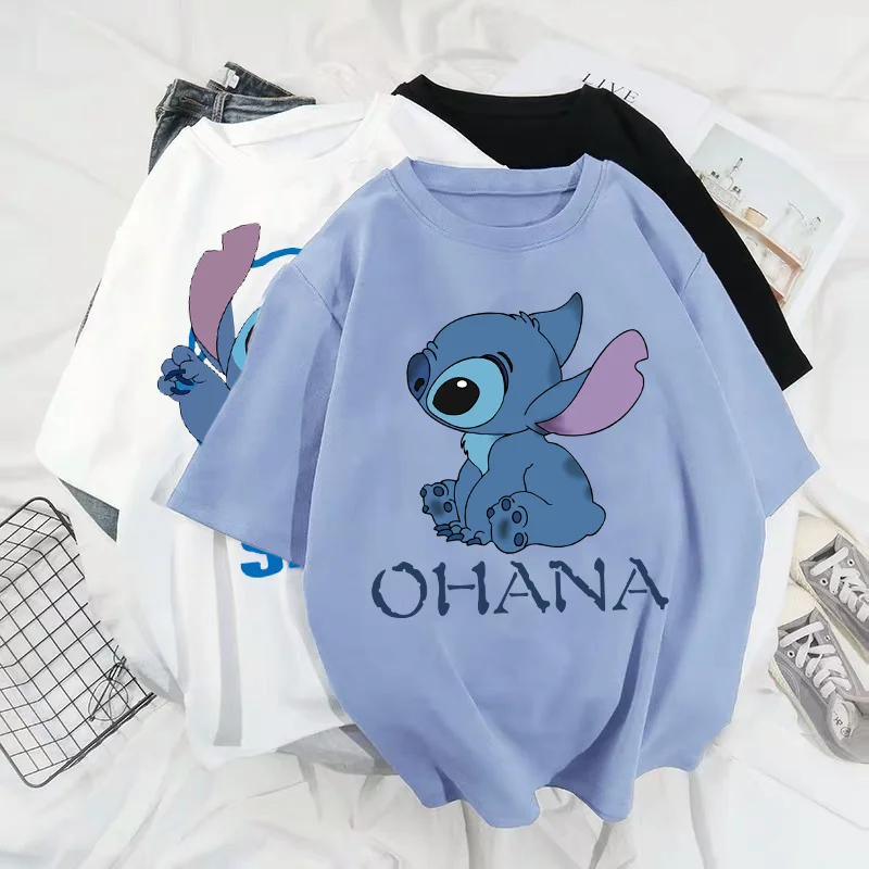 Disney Stitch T-shirt ladies summer cartoon top T-shirt fashion men and women with the same white T-shirt bottoming hot sale
Disney Stitch T-shirt ladies summer cartoon top T-shirt fashion men and women with the same white T-shirt bottoming hot sale