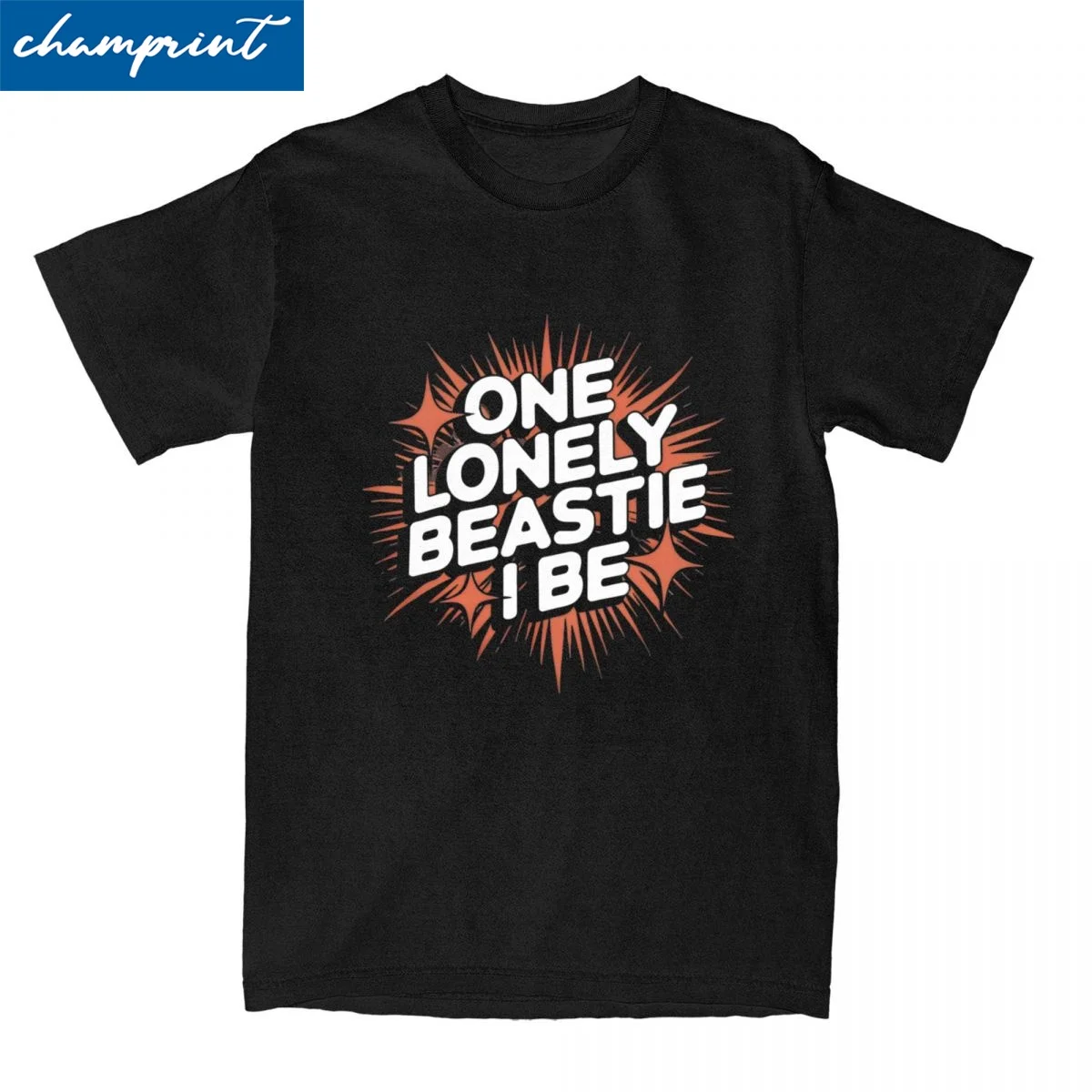 Футболка One Lonely Beastie I Be мужские хлопковые топы рубашки в стиле хип-хоп с круглым