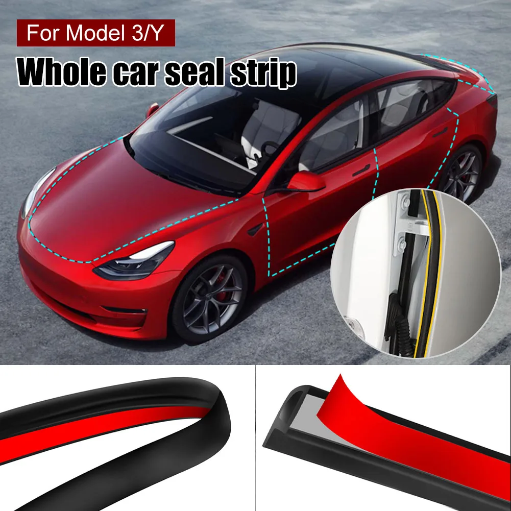 For Tesla Model 3 Model Y Rubber Car Seal Strip Weather Stripping Self-Adhesive Sound Insulation For Car Door Trunk Hood
For Tesla Model 3 Model Y Rubber Car Seal Strip Weather Stripping Self-Adhesive Sound Insulation For Car Door Trunk Hood