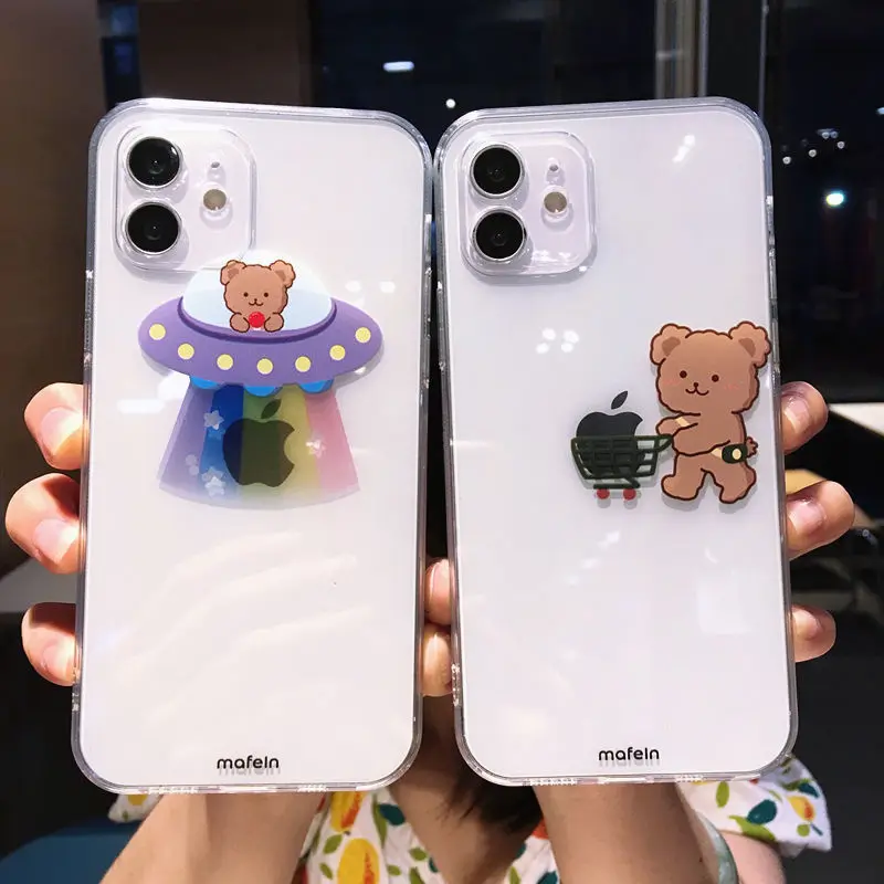 Creative Cute Cartoon Bear Phone Case Cover for Iphone 13 12 Pro Max 11 8 7 6 S XR PLUS X XS SE 2020 Mini Transparent Case
Creative Cute Cartoon Bear Phone Case Cover for Iphone 13 12 Pro Max 11 8 7 6 S XR PLUS X XS SE 2020 Mini Transparent Case