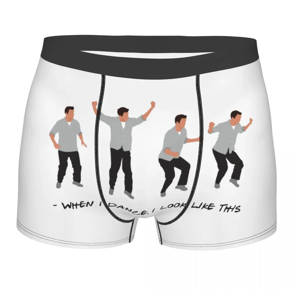 Printed Boxer Friends Chandler Bing When I Dance Shorts Panties Men Underwear TV Soft Underpants for Male
Printed Boxer Friends Chandler Bing When I Dance Shorts Panties Men Underwear TV Soft Underpants for Male