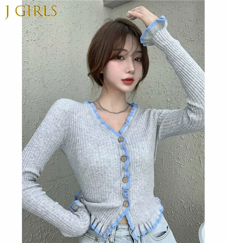 Jackets Women Slim Sexy V-neck Solid Colors Sweet Ruffles Inside Ladies Popular Elegant Leisure All-match Korean Style Maiden
Jackets Women Slim Sexy V-neck Solid Colors Sweet Ruffles Inside Ladies Popular Elegant Leisure All-match Korean Style Maiden