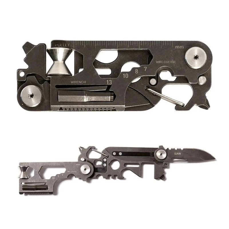 30 In 1 Outdoor Multifunction Survival Camping Tool Mini Pocket Tool Fold Knife Wrench Screwdriver Pulley Edc Emergency Key Set
30 In 1 Outdoor Multifunction Survival Camping Tool Mini Pocket Tool Fold Knife Wrench Screwdriver Pulley Edc Emergency Key Set