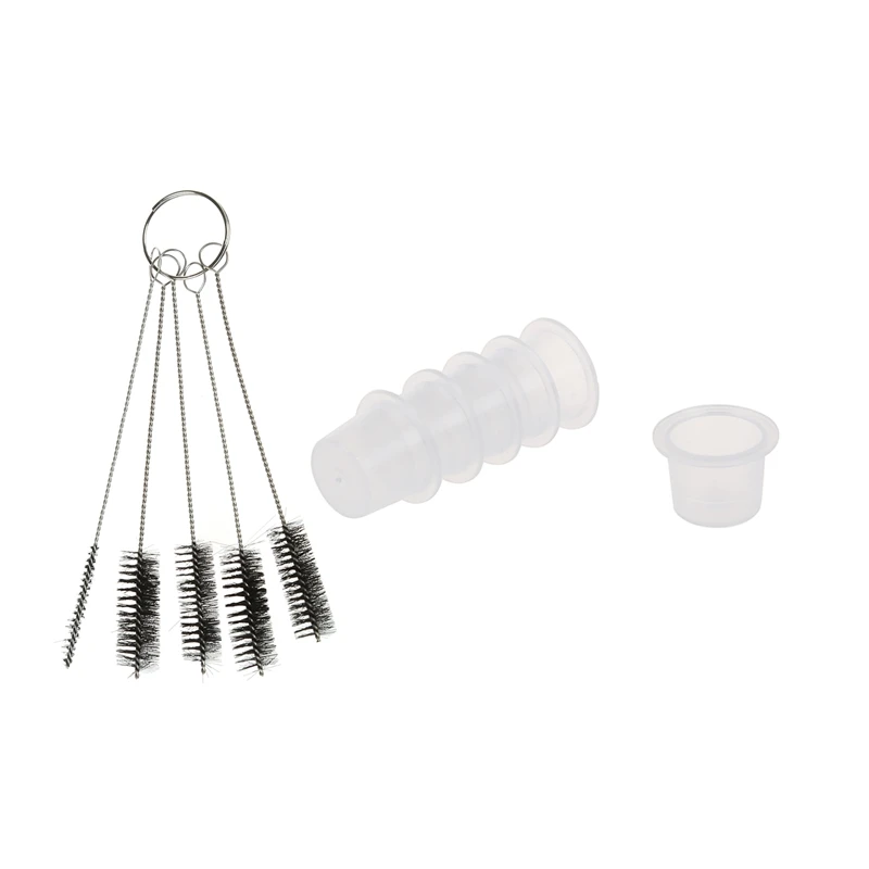 200 Plastic Medium Tattoo Ink Cups Caps Holder Supplies & 5 Pc Tattoo Cleaning Brush For Tube Tattoo Machine (Black)
200 Plastic Medium Tattoo Ink Cups Caps Holder Supplies & 5 Pc Tattoo Cleaning Brush For Tube Tattoo Machine (Black)