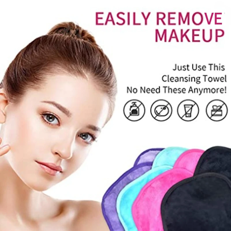 Фото Подушечки для глубокой очистки лица многоразовые перчатки снятия макияжа мягкие