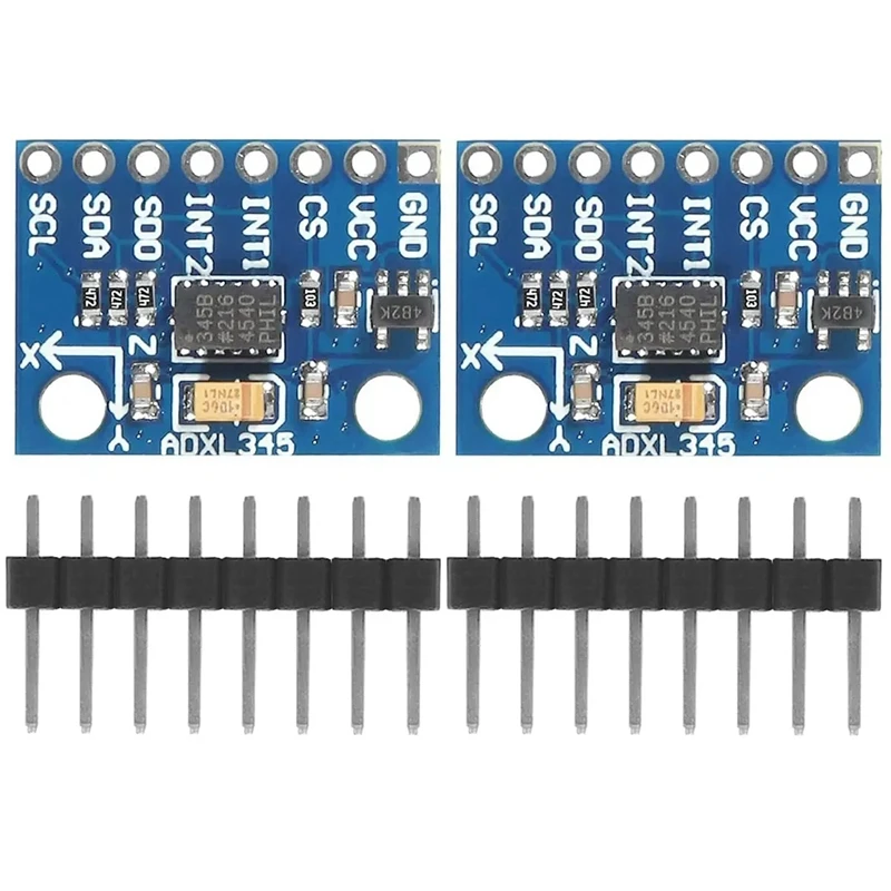 2Pcs GY-291 ADXL345 IIC/SPI Digital 3-Axis Acceleration Of Gravity Tilt Module With Pinheader Dupont Cable For Arduino 
2Pcs GY-291 ADXL345 IIC/SPI Digital 3-Axis Acceleration Of Gravity Tilt Module With Pinheader Dupont Cable For Arduino