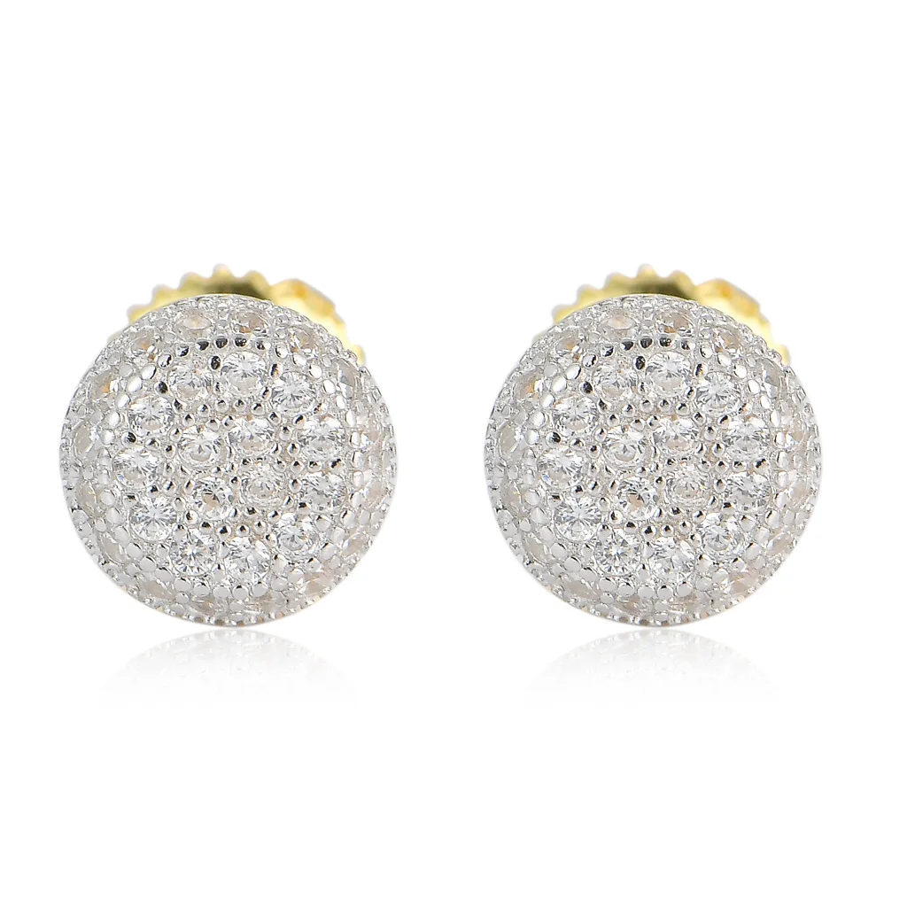 Hiphop Micro pave Zirconia Stud Earring Real 925 Sterling Silver Party Wedding Earrings for Women men Anniversary Jewelry
Hiphop Micro pave Zirconia Stud Earring Real 925 Sterling Silver Party Wedding Earrings for Women men Anniversary Jewelry