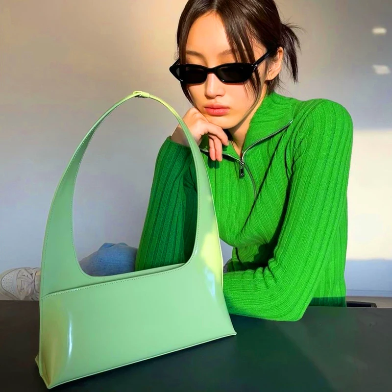 Fashion Women Shoulder Bags Patent Leather Tote Armpit bags Luxury Brand Handbag Minimalist Female Underarm Bags Bolso
Fashion Women Shoulder Bags Patent Leather Tote Armpit bags Luxury Brand Handbag Minimalist Female Underarm Bags Bolso