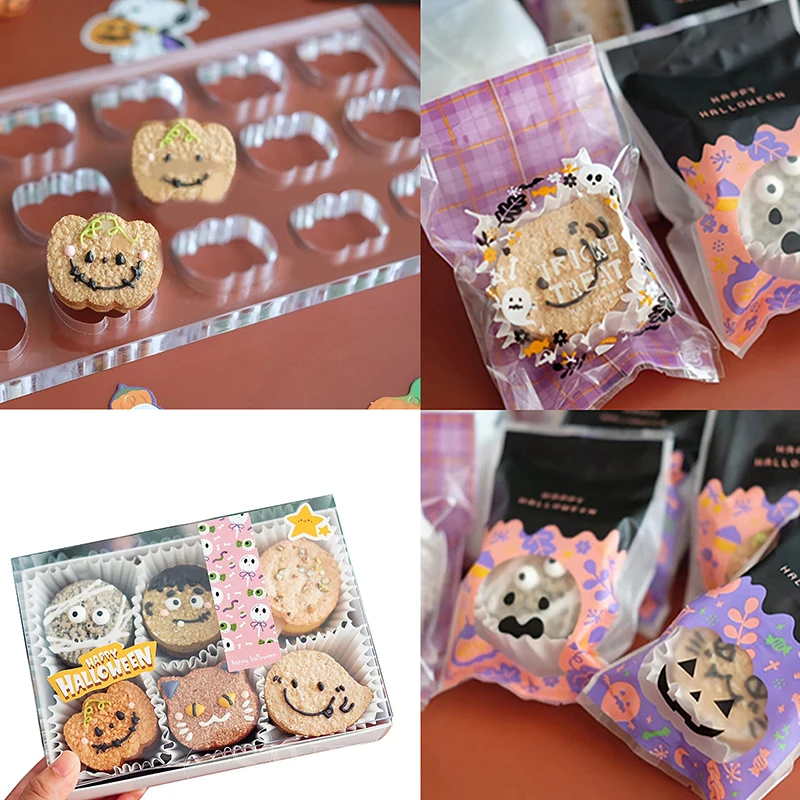 Halloween Cookie Cutter Dakwaz Mold Pumpkin Cat Ghost Shape French Dessert Acrylic Transparent Baking Mold Cake Decoration Tools
Halloween Cookie Cutter Dakwaz Mold Pumpkin Cat Ghost Shape French Dessert Acrylic Transparent Baking Mold Cake Decoration Tools