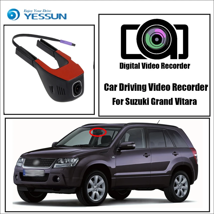 YESSUN Car Driving Video Recorder DVR Mini Control APP Wifi Camera FHD 1080P Registrator Dash Cam for Suzuki Grand Vitara
YESSUN Car Driving Video Recorder DVR Mini Control APP Wifi Camera FHD 1080P Registrator Dash Cam for Suzuki Grand Vitara
