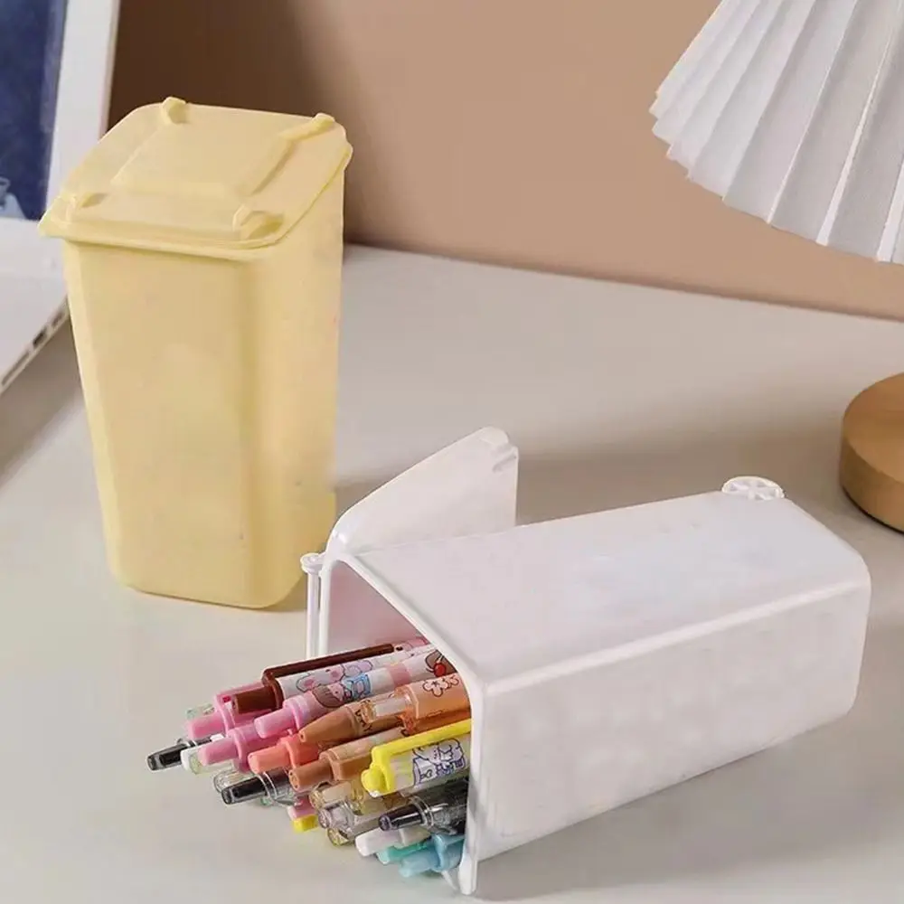 Trash Organizer Pen Holder Desktop Storage Box with Cover Wastepaper Basket Desktop Trash Can Sundries Storage Bucket
Trash Organizer Pen Holder Desktop Storage Box with Cover Wastepaper Basket Desktop Trash Can Sundries Storage Bucket