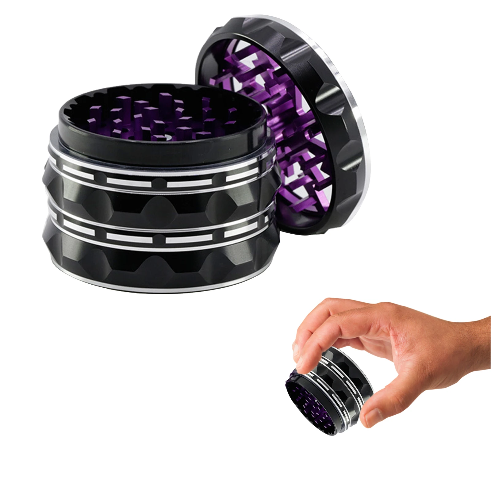 63 мм с магнитной крышкой, домашняя кухня, 4-слойное измельчение, универсальный цилиндр из алюминиевого сплава, экономия сил, Легкая очистка
63 мм с магнитной крышкой, домашняя кухня, 4-слойное измельчение, универсальный цилиндр из алюминиевого сплава, экономия сил, Легкая очистка