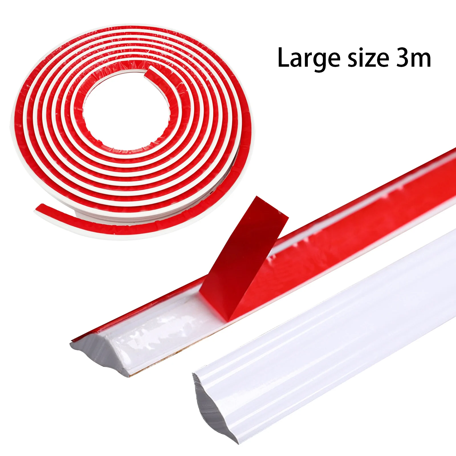 TPE Edging Strip Self Adhesive Board Home Wall Corner Decoration Caulk Strip Kitchen Bathroom Bathtub Corner Sealant Tape
TPE Edging Strip Self Adhesive Board Home Wall Corner Decoration Caulk Strip Kitchen Bathroom Bathtub Corner Sealant Tape