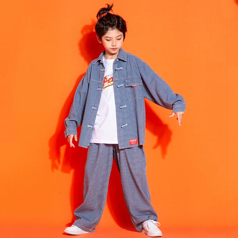 Kids Hip Hop Dancing Stage Clothing Denim Shirt Tops Streetwear Baggy Jeans Pants For Girl Boy Jazz Dance Costume Show Clothes
Kids Hip Hop Dancing Stage Clothing Denim Shirt Tops Streetwear Baggy Jeans Pants For Girl Boy Jazz Dance Costume Show Clothes