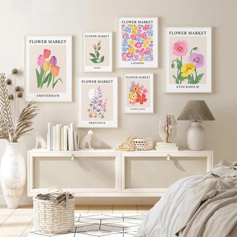 Tulip Rose Flower Market Posters Multicolor Small Floral Wall Art Prints Canvas Nordic Picture Modern Room Home DecorPainting
Tulip Rose Flower Market Posters Multicolor Small Floral Wall Art Prints Canvas Nordic Picture Modern Room Home DecorPainting