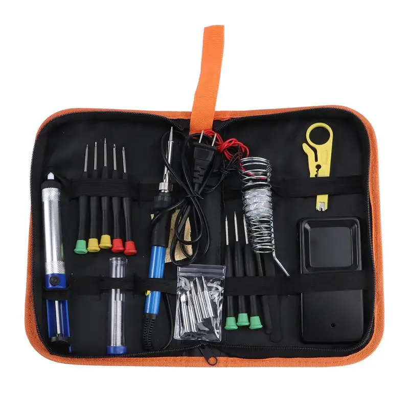 Набор инструментов для сварки и пайки, комплект из 21 паяльника с регулируемой температурой, инструменты для пайки (вилка стандарта США)
Набор инструментов для сварки и пайки, комплект из 21 паяльника с регулируемой температурой, инструменты для пайки (вилка стандарта США)