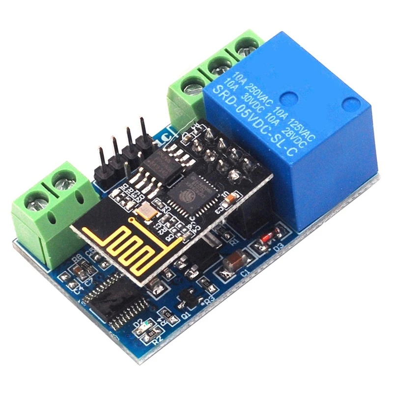1 шт., релейный модуль ESP8266 с Wi-Fi, 5 В 
1 шт., релейный модуль ESP8266 с Wi-Fi, 5 В