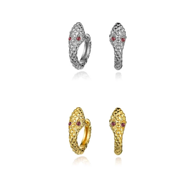 Small Snake Hoop Earrings for Women Simple Gold Color Rose Red CZ Snake Small Hoops Fashion Hiphop Rock Party Jewelry Pendientes
Small Snake Hoop Earrings for Women Simple Gold Color Rose Red CZ Snake Small Hoops Fashion Hiphop Rock Party Jewelry Pendientes