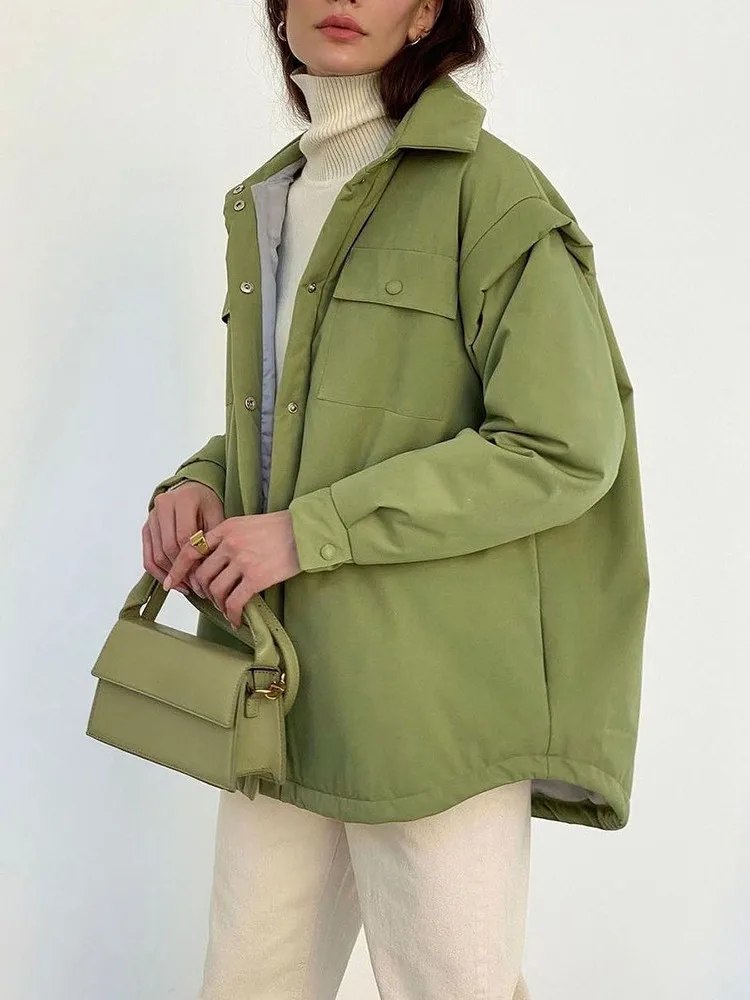 hirigin Patchwork Sleeve Autumn Winter Jackets Women Cotton Liner Single Breasted Quilted Coats Female Casual Loose Parkas Mujer
hirigin Patchwork Sleeve Autumn Winter Jackets Women Cotton Liner Single Breasted Quilted Coats Female Casual Loose Parkas Mujer