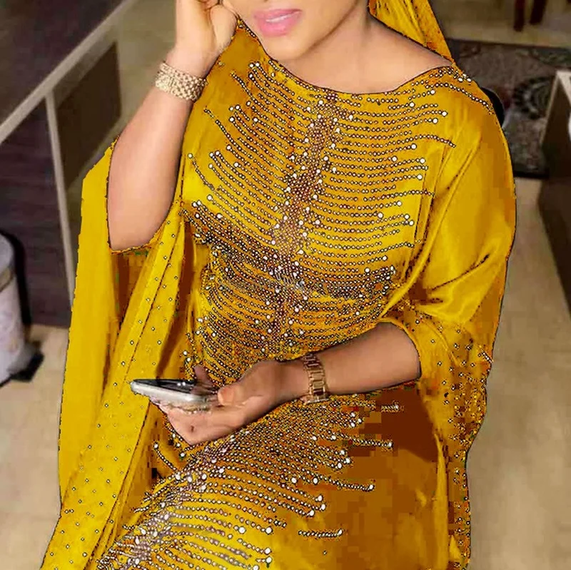 Colors African Dresses for Women Plus Size Dashiki Diamond Beads African Clothes Abaya Dubai Muslim Dress Robe Africa Dress
Colors African Dresses for Women Plus Size Dashiki Diamond Beads African Clothes Abaya Dubai Muslim Dress Robe Africa Dress