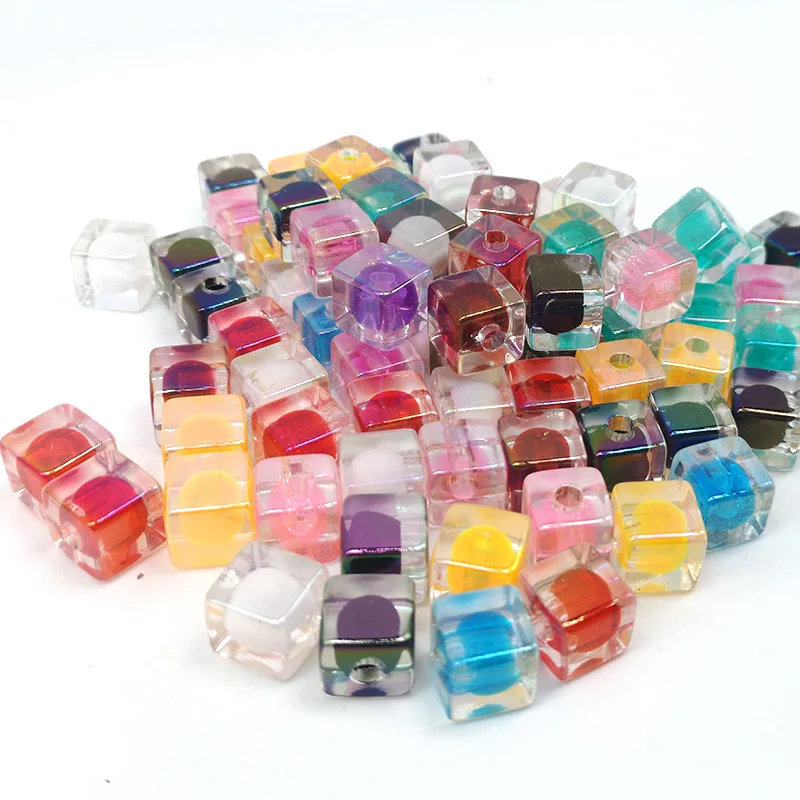12mm Acrylic Transparent Beads Single Hole Square Loose Bead for Children's DIY Bracelet Earrings Jewellery Making Supplies
12mm Acrylic Transparent Beads Single Hole Square Loose Bead for Children's DIY Bracelet Earrings Jewellery Making Supplies