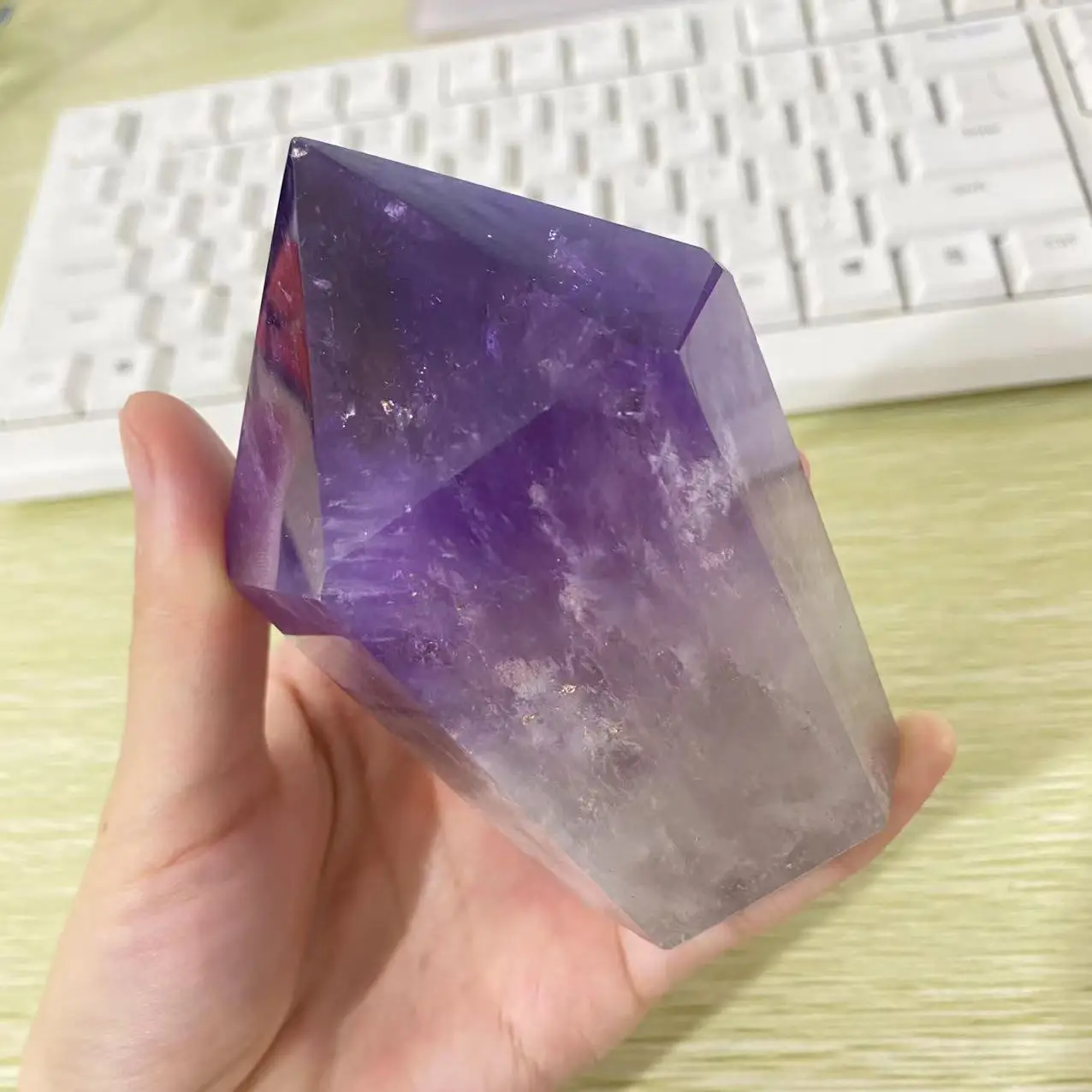 Natural Amethyst Scepter Energy Gem Reiki Healing Gift Room Decoration Home Furnishings
Natural Amethyst Scepter Energy Gem Reiki Healing Gift Room Decoration Home Furnishings