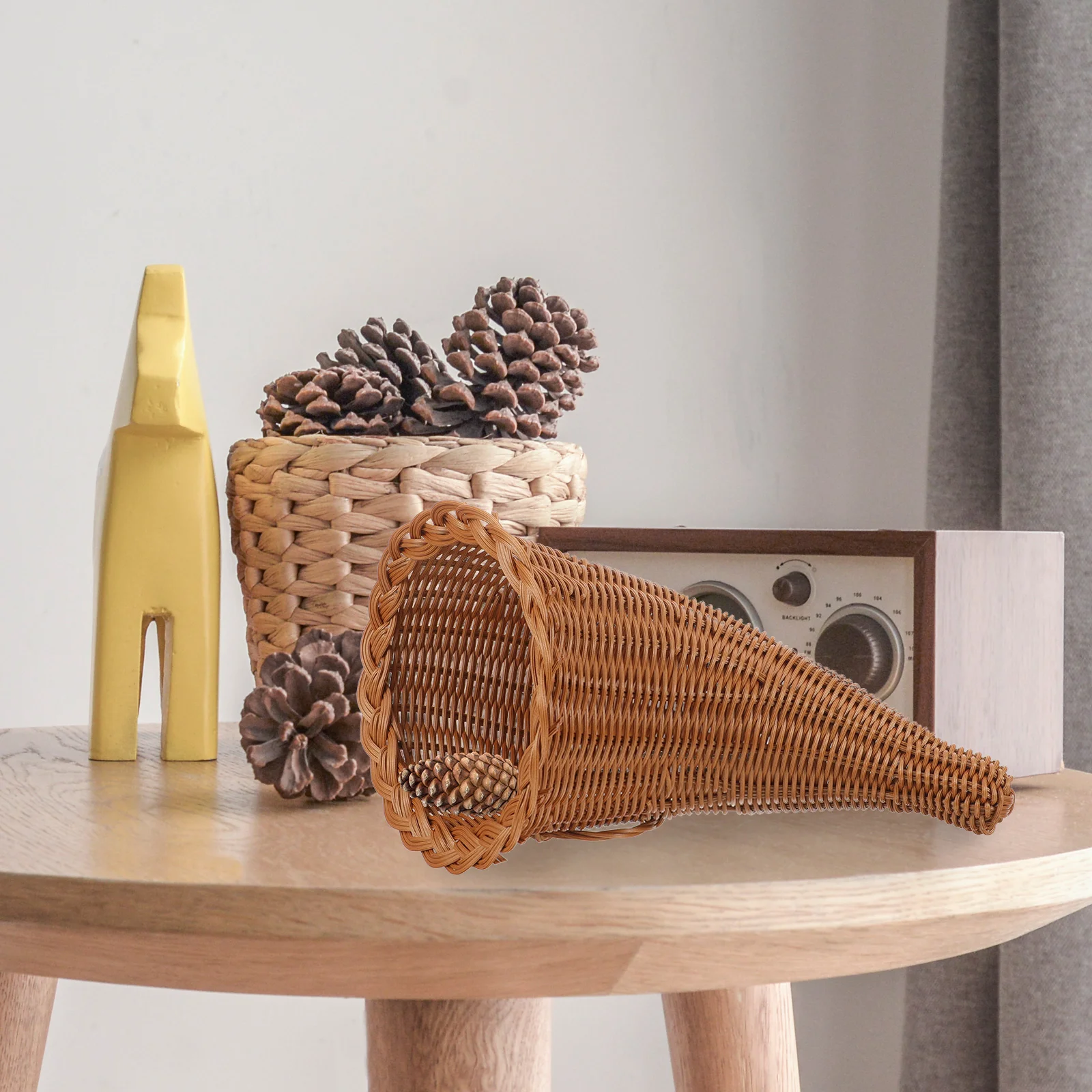 Cornucopia Basket Fruit Food Holder Decor Snacks Multi-function Storage Woven Bread
Cornucopia Basket Fruit Food Holder Decor Snacks Multi-function Storage Woven Bread