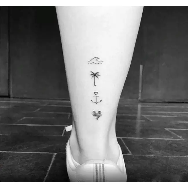 Summer Wave Coconut Tree Anchor Tattoos Sticker Minimalism Temporary Tattoos Waterproof Arm Tattoo Women Men Art Fake Tattoos
Summer Wave Coconut Tree Anchor Tattoos Sticker Minimalism Temporary Tattoos Waterproof Arm Tattoo Women Men Art Fake Tattoos