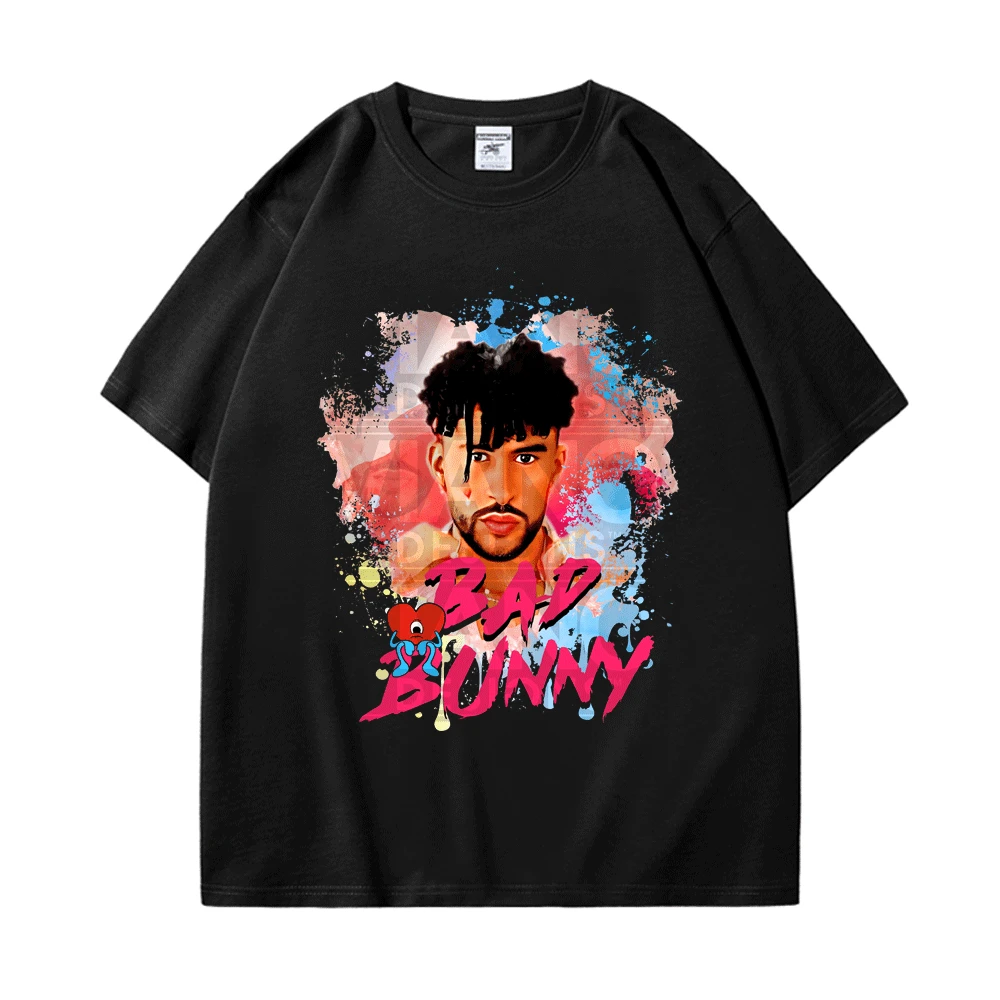 Bad Bunny T Shirt Men Women Fashion Cotton T-shirt Hip Hop Tops Tee Shirt Rapper Tshirt Summer Casual Loose Short Sleeve Tshirts
Bad Bunny T Shirt Men Women Fashion Cotton T-shirt Hip Hop Tops Tee Shirt Rapper Tshirt Summer Casual Loose Short Sleeve Tshirts