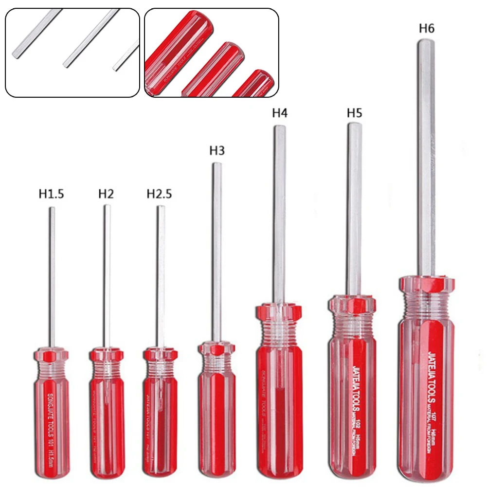 7pcs Hexagon Screwdriver Set Flat Head Hex Magnetic Hand Tool 1.5mm-6mm Screwdrivers For Repairing Electronics Toys Furniture
7pcs Hexagon Screwdriver Set Flat Head Hex Magnetic Hand Tool 1.5mm-6mm Screwdrivers For Repairing Electronics Toys Furniture