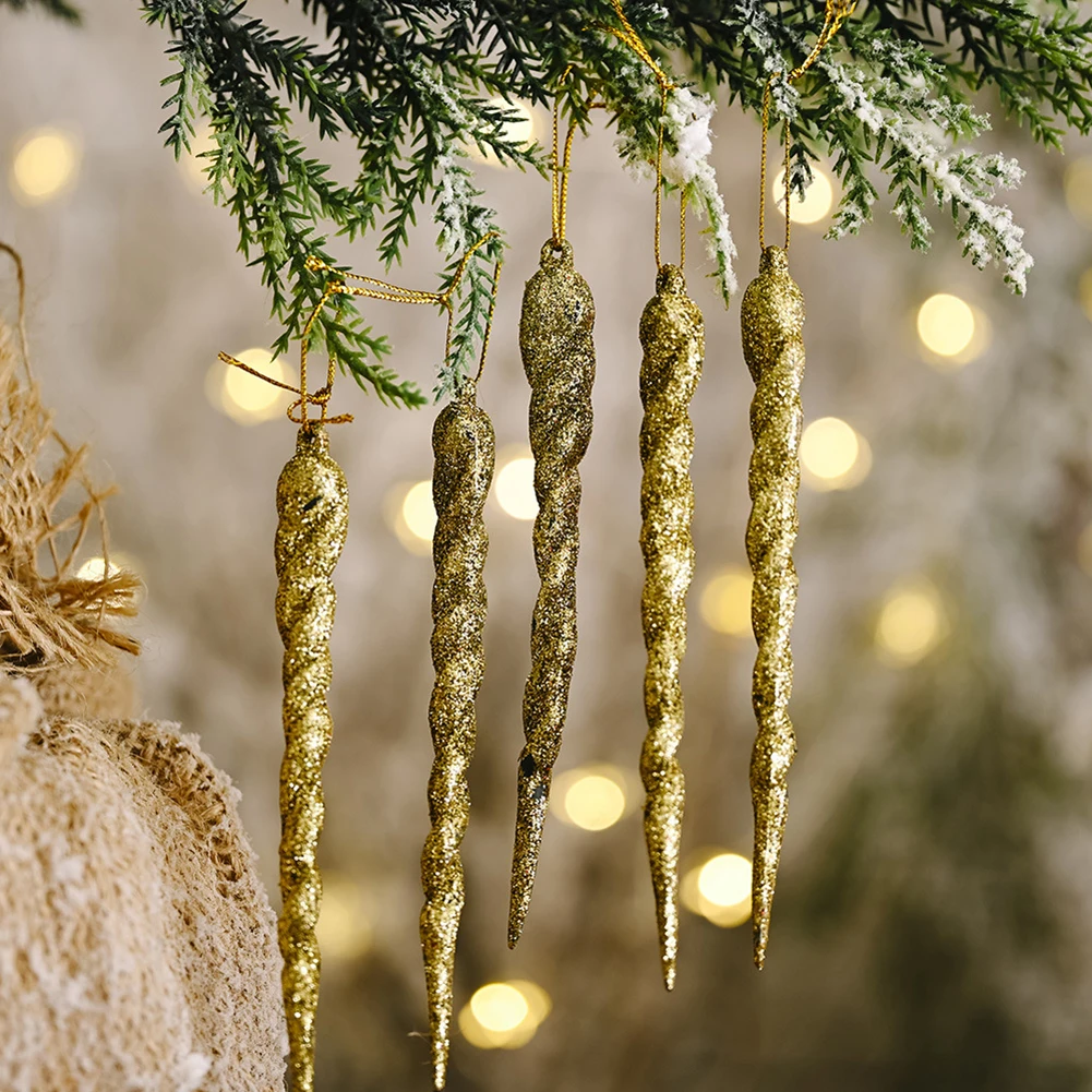 Christmas Decorations For Home Colorful Icicle Pendant 5pcs/Bag Ice Stick Pendant Tree Hanging Pendents Decor High-Quality
Christmas Decorations For Home Colorful Icicle Pendant 5pcs/Bag Ice Stick Pendant Tree Hanging Pendents Decor High-Quality