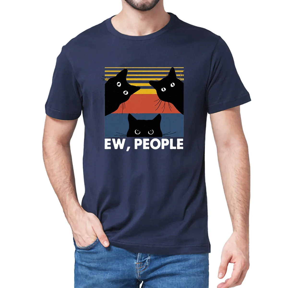 Unisex 100% Cotton Ew People Funny Black Cat Lovers Gift Vintage Summer Men Short Sleeve T-Shirt Gift Women Top Tee Sweatshirts
Unisex 100% Cotton Ew People Funny Black Cat Lovers Gift Vintage Summer Men Short Sleeve T-Shirt Gift Women Top Tee Sweatshirts