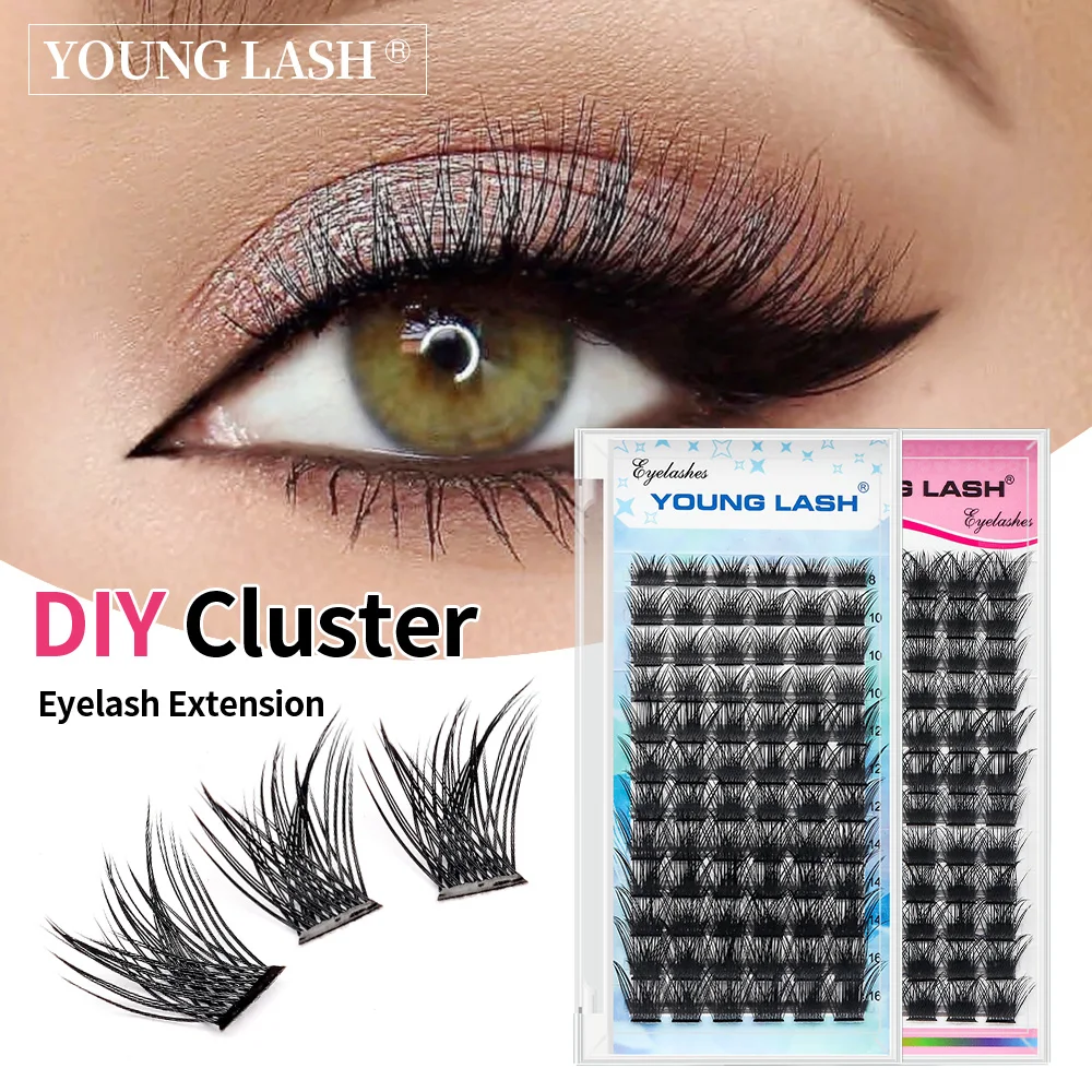 YOUNG LASH DIY Cluster Lashes Free Ship Segmented Beam Natural C/D Curl Individual Mink Eyelashes Makeup Supplies DIY At Home
YOUNG LASH DIY Cluster Lashes Free Ship Segmented Beam Natural C/D Curl Individual Mink Eyelashes Makeup Supplies DIY At Home