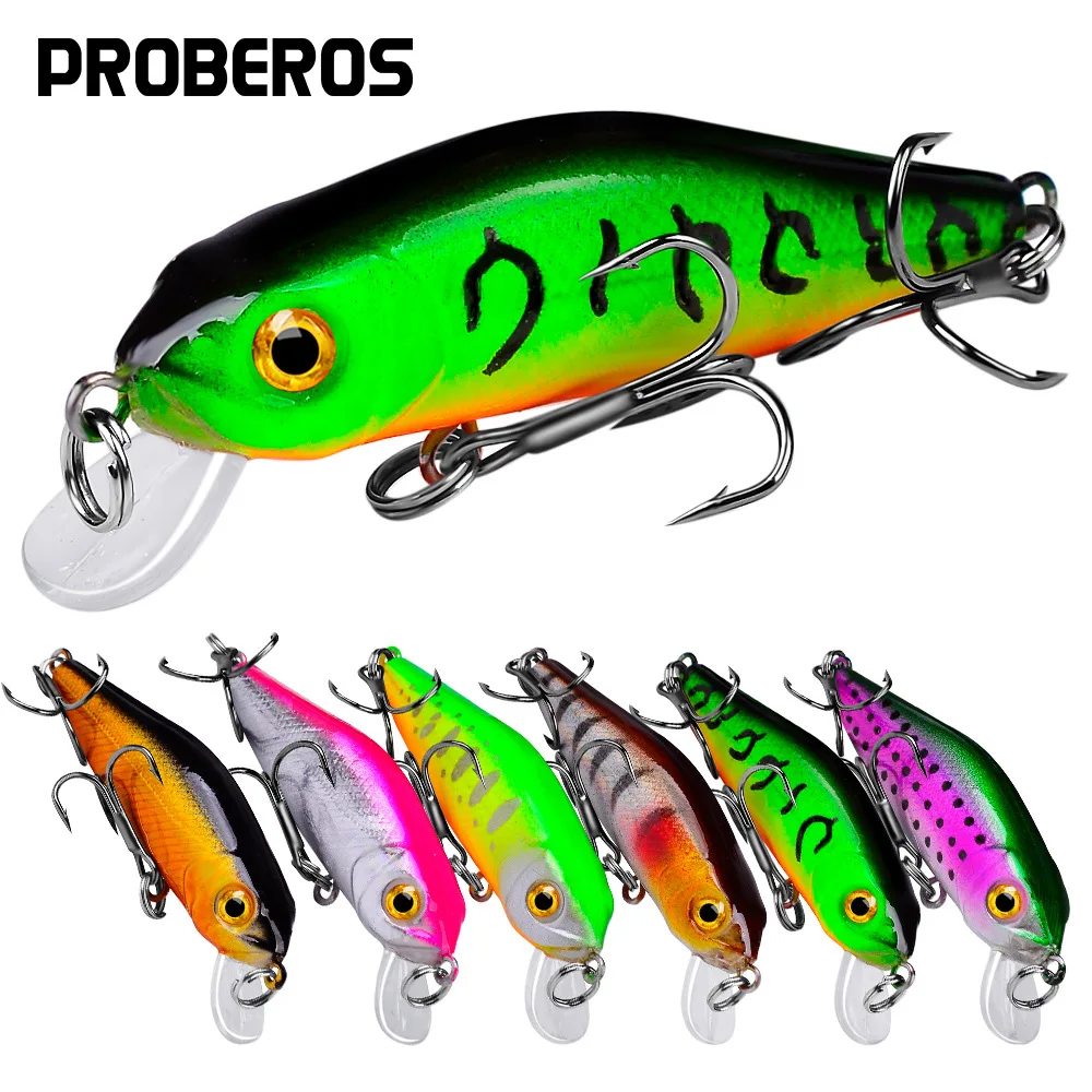 Pro Beros new Mino floating plastic bait bionic bait 4.7g/6.2cm road Asian bait manufacturer wholesale
Pro Beros new Mino floating plastic bait bionic bait 4.7g/6.2cm road Asian bait manufacturer wholesale