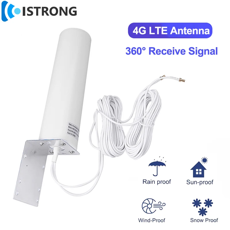 

Outdoor 3G 4G LTE Ceiling Antenna 12dbi Omni Directional All-Band Reception Booster for Indoor Mobile Phone Signal Amplifier TS9