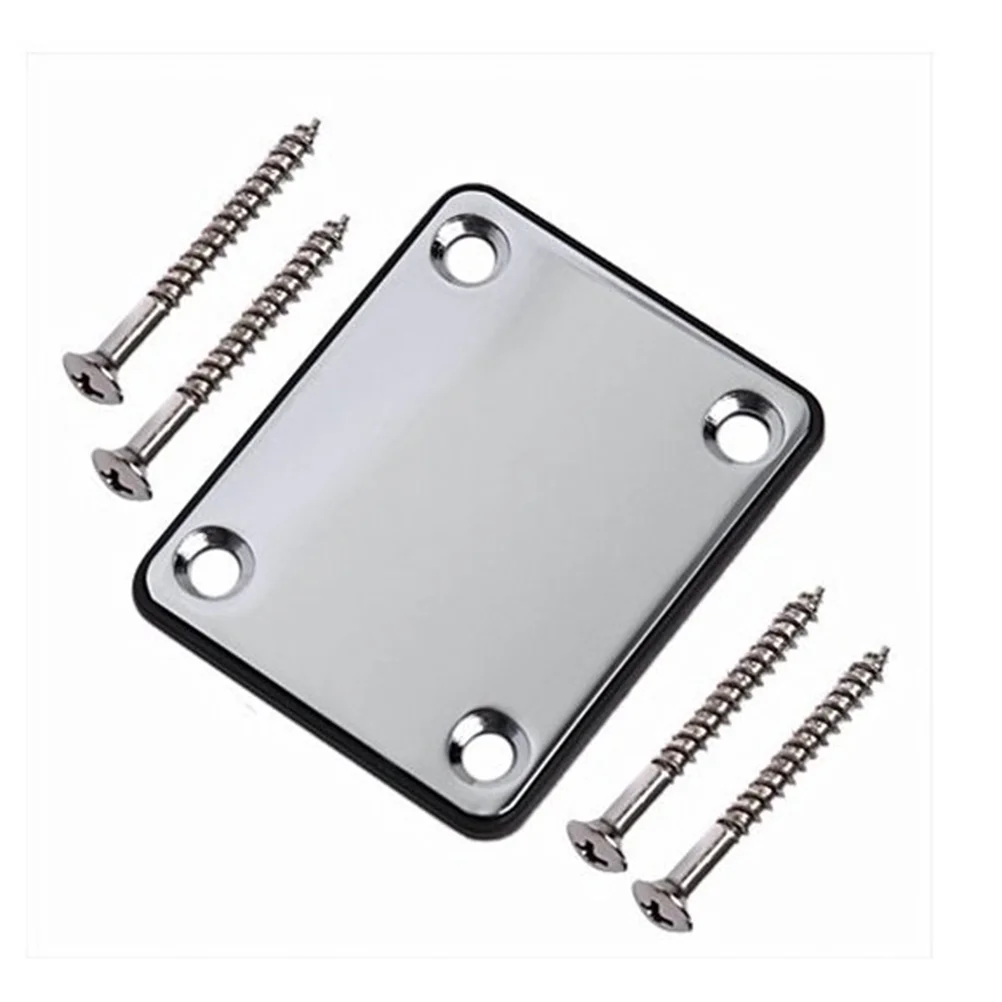Electric Guitar Neck Plate with Screws for Guitar Precision Jazz Bass Replacement (Black)
Electric Guitar Neck Plate with Screws for Guitar Precision Jazz Bass Replacement (Black)