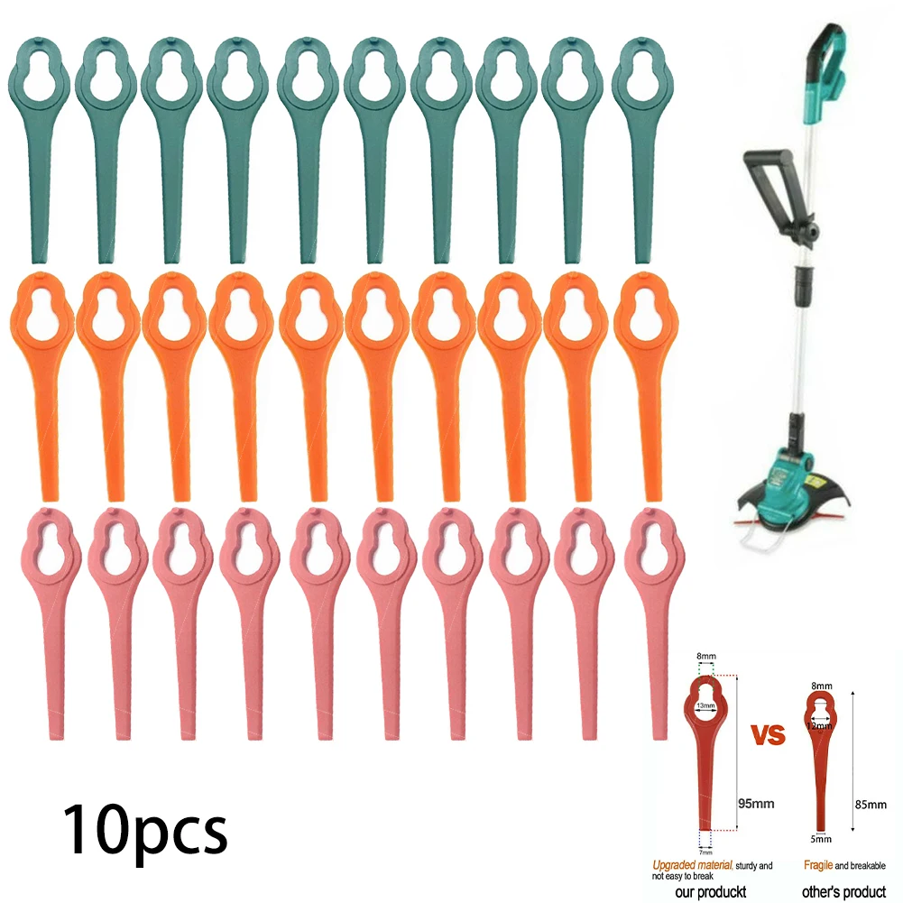 10Pcs 95mm Cordless Grass Strimmer Plastic Blades Replace For Aldi Ferrex FAR 20-1 20V/40V Lawn Mower Replacement Accessories
10Pcs 95mm Cordless Grass Strimmer Plastic Blades Replace For Aldi Ferrex FAR 20-1 20V/40V Lawn Mower Replacement Accessories
