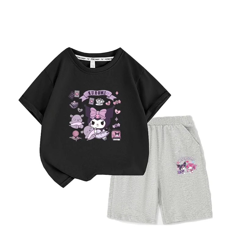 Kawaii Sanrios аниме мультфильм Kuromi детские шорты с коротким рукавом костюм Новые летние хлопковые пятиконечные брюки из двух частей подарок для ...
Kawaii Sanrios аниме мультфильм Kuromi детские шорты с коротким рукавом костюм Новые летние хлопковые пятиконечные брюки из двух частей подарок для ...