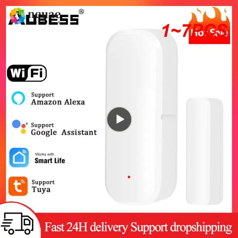 1~7PCS Tuya WiFi Smart Door Sensor Door Open Closed Detectors Smart Home Security Protection Alarm System Smart Life APP Control
1~7PCS Tuya WiFi Smart Door Sensor Door Open Closed Detectors Smart Home Security Protection Alarm System Smart Life APP Control