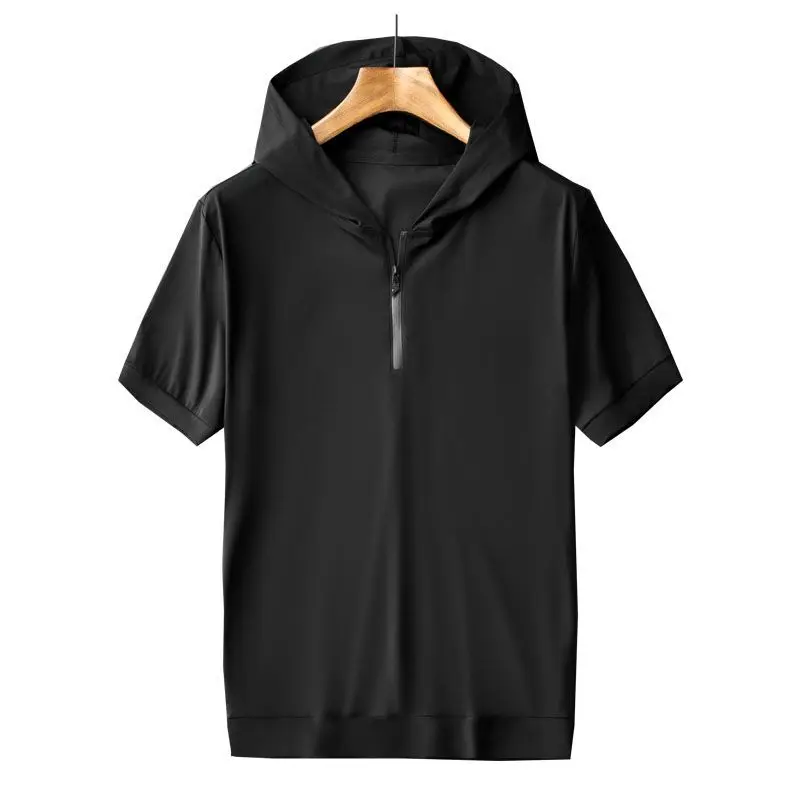 Clothes For Men Summer Short-sleeved Hooded T-shirt Loose Comfortable Clothes Black Large Size Men's Tops
Clothes For Men Summer Short-sleeved Hooded T-shirt Loose Comfortable Clothes Black Large Size Men's Tops